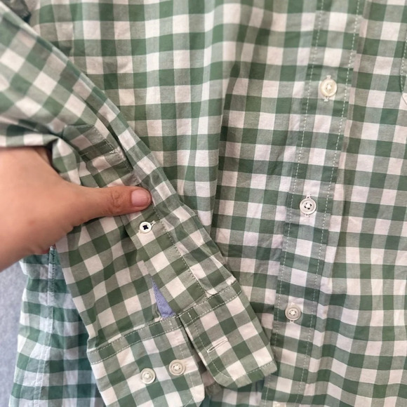 BONOBOS RIVIERA STRETCH SHORT STANDARD FIT PLAID BUTTON-UP SHIRT Medium U0753 - Picture 7 of 15